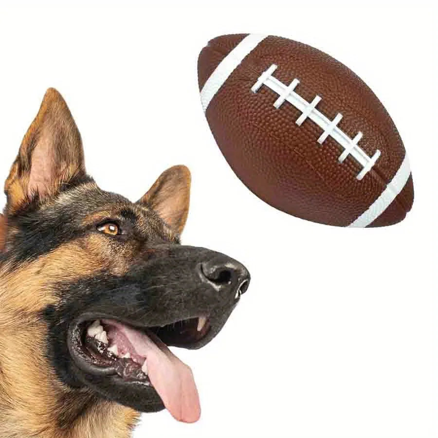 6.7" Inflated Balls for Dogs, Durable Dog Football Toys for Aggressive Chewers, Large Rugby Balls, Floating Dog Toys JXB