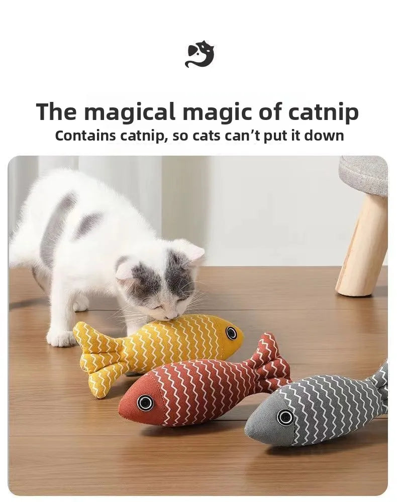 Cat Mint Toys Flaxseed Fish Toys Cat Mint Small Fish Pets Cat Mint Toys Cat Toys Scratcher Catnip Toy Cat Fish Toy