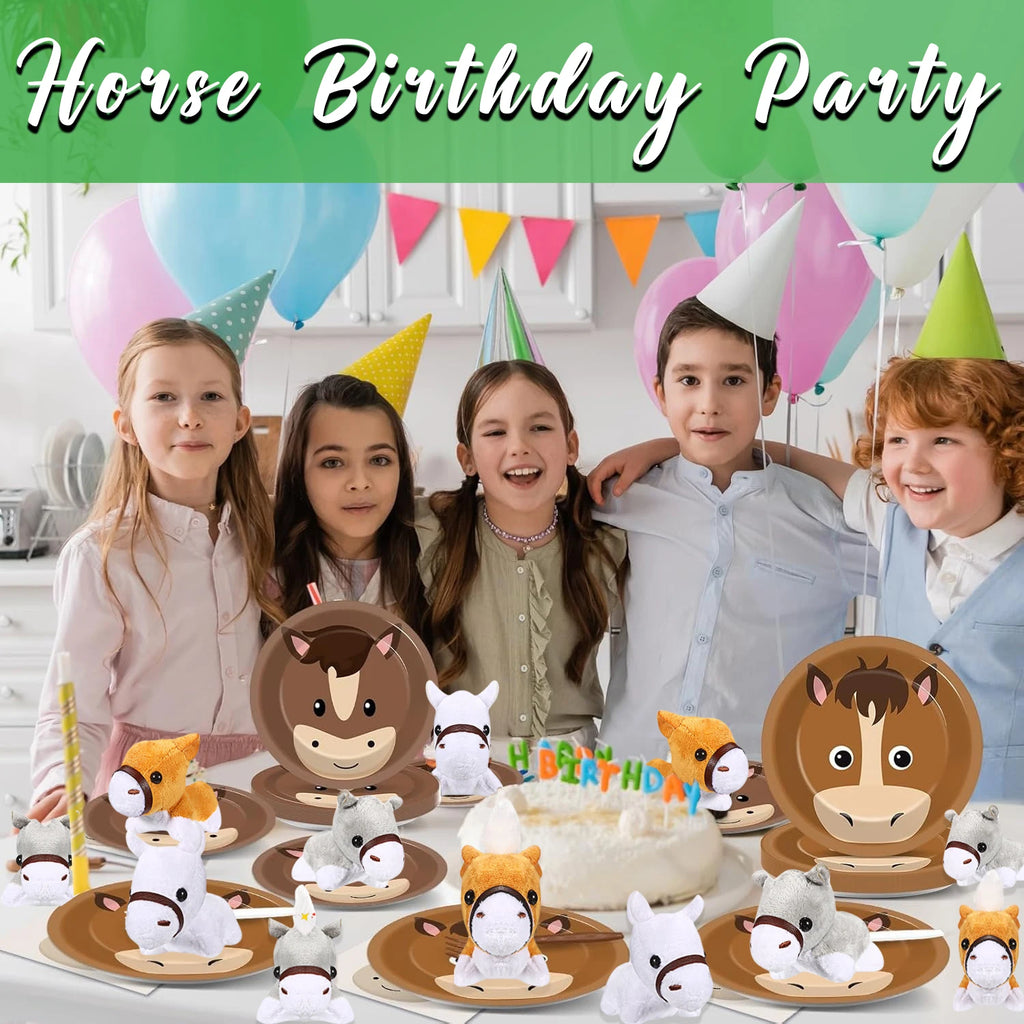 12-48Pcs Horse Stuffed Animal Bulk Toy Horses Plush Stuffed Animals Horses Toys Horse Party Favor Farm Birthday for Boy Girl Kid