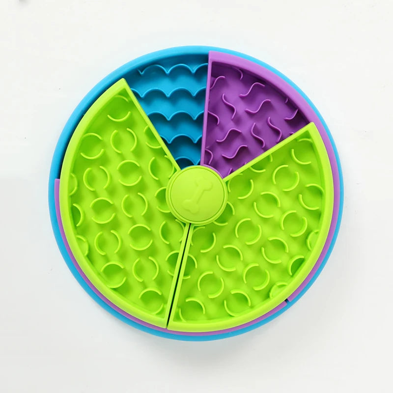 Dog Puzzle Slow Feeder Interactive Enrichment Dog Toys Layers Detachable Slow Eating Dog Bowl Anti-anxiety Dog Feeder Bowl