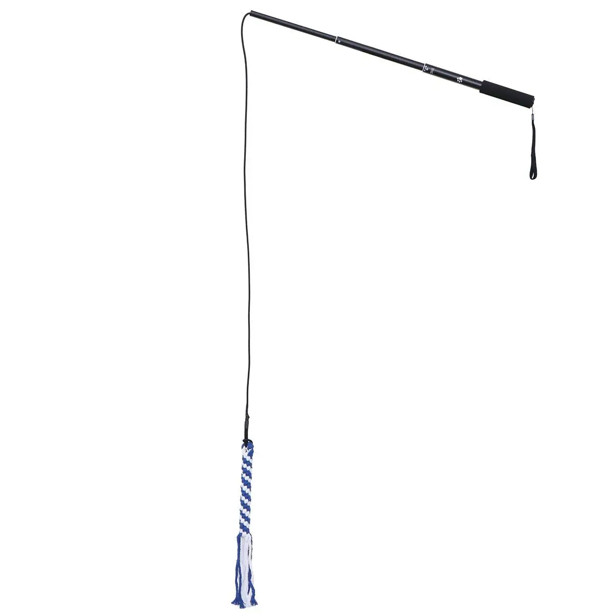 Interactive Dog Toys Extendable Flirt Pole Funny Chasing and Exerciser for Pets Size S (Black)