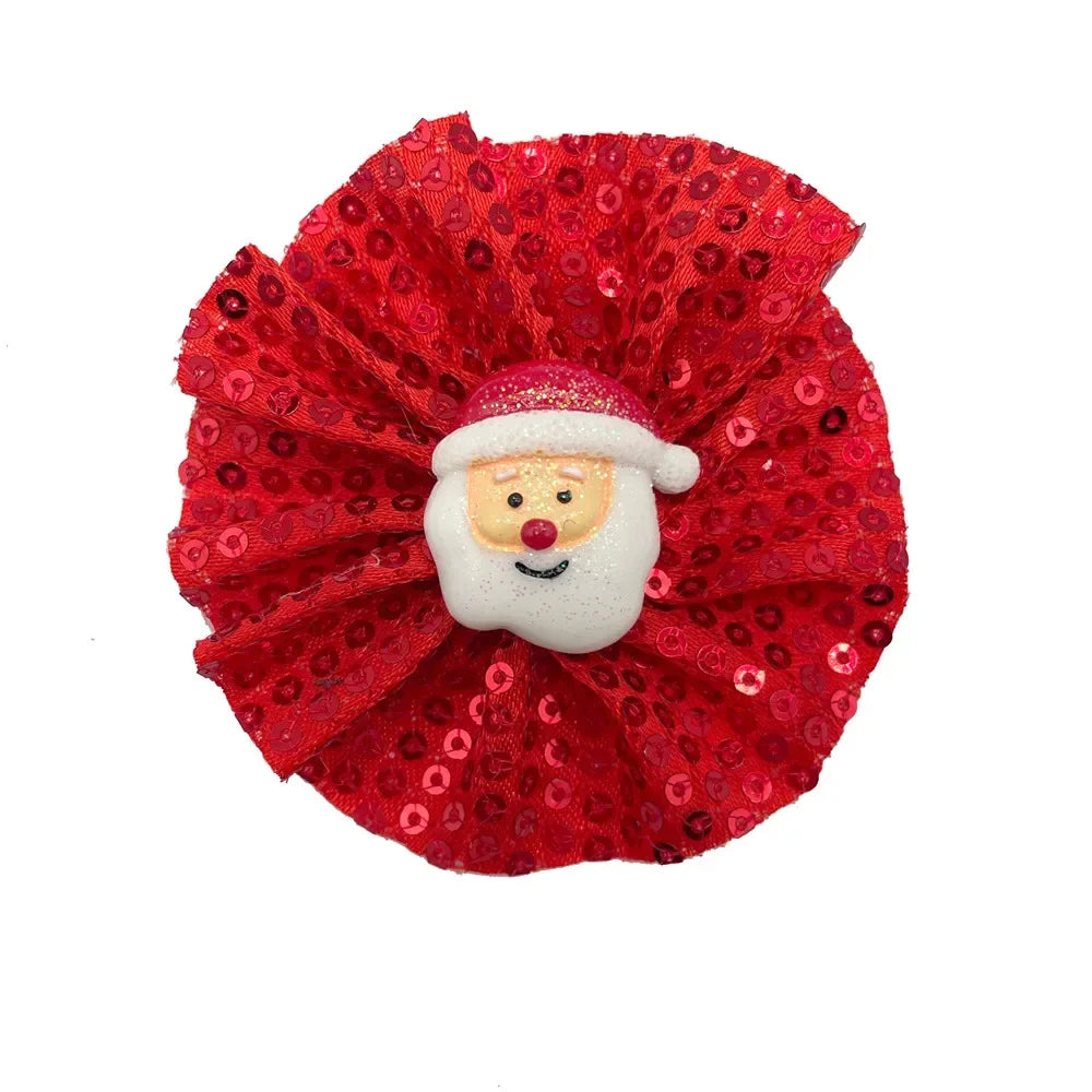 50/100pcs Christmas Flower Collar Dog Accessories Slidable Pet Dog Bowties Collar Accessories Pet Supplies Small Dog Bowties