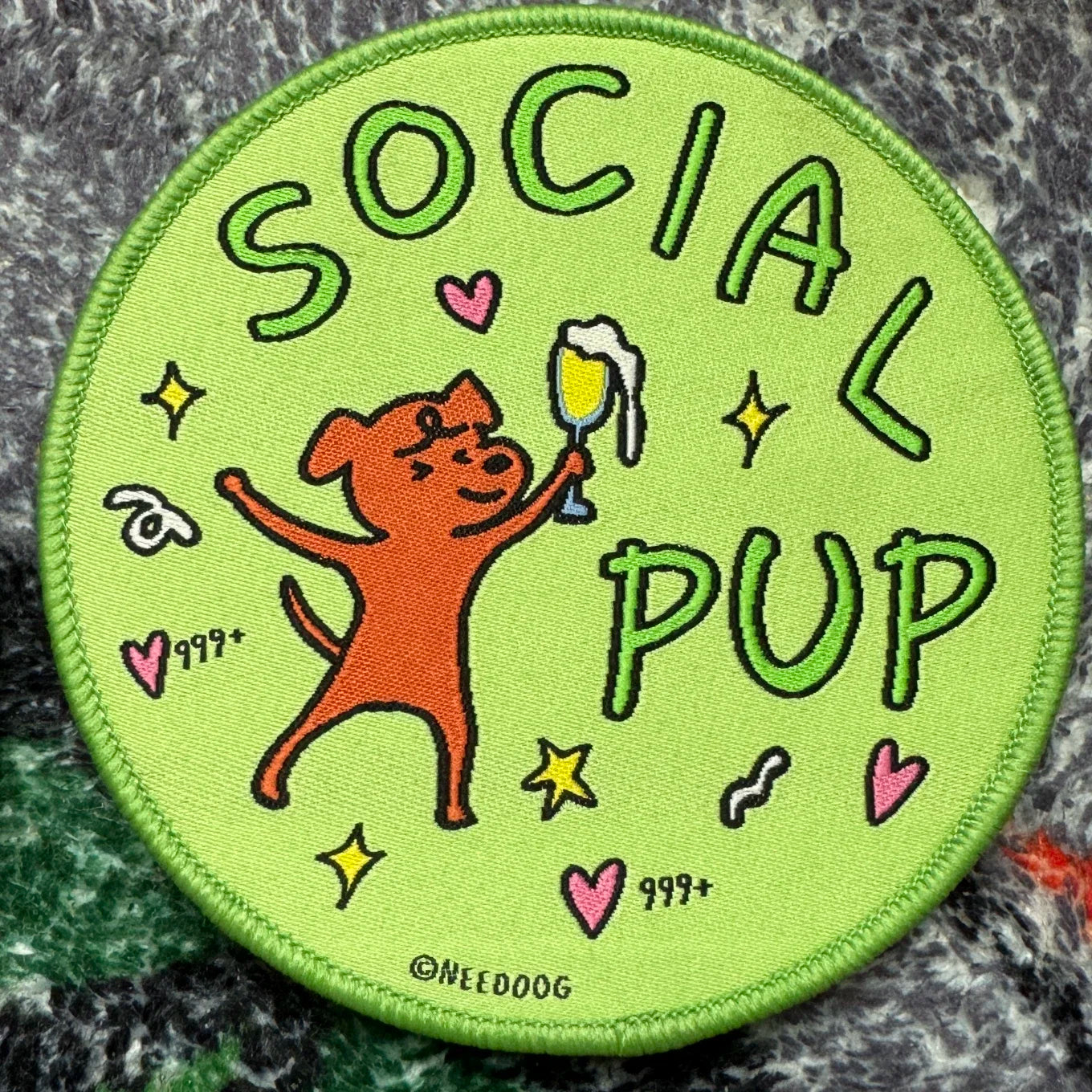 Dog Accessories Leash Chest and Back Pet Character Social Stickers Velcro Signage Warning Signs Personalized Logo Decoration