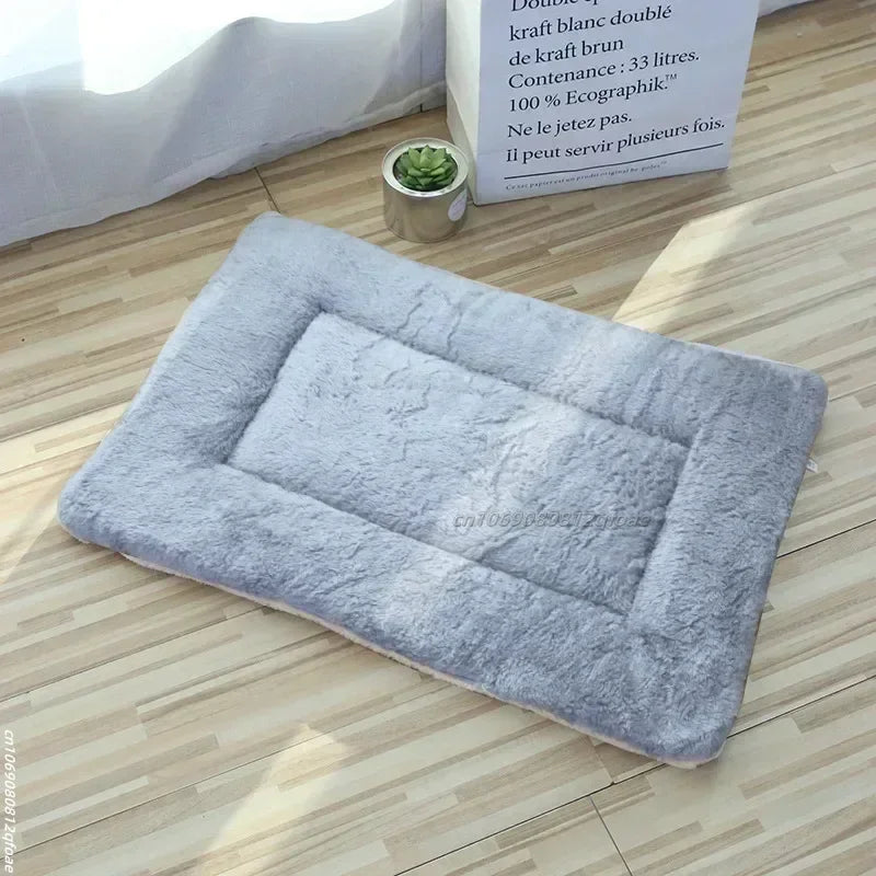 Soft Cat Bed Mats Short Plush Pet Sleeping Bed Mats for Cats Small Dogs Cute Pet Pad Blanket Warm Kitten Cushion Cat Accessories