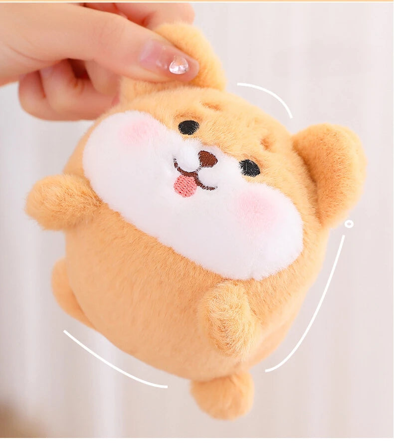 Kids Rope Simulation Animal Plush Tail Wagging Cute Cat Dog Toys for 2-4 Year Old Todder Toys Baby Christmas Birthday Gifts