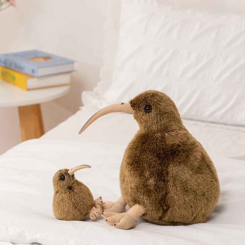 12/28CM Simulation Brown Kiwi Plush Toys Soft Stuffed Animal Doll Lifelike Bird Toys Kiwi Pillow Gifts