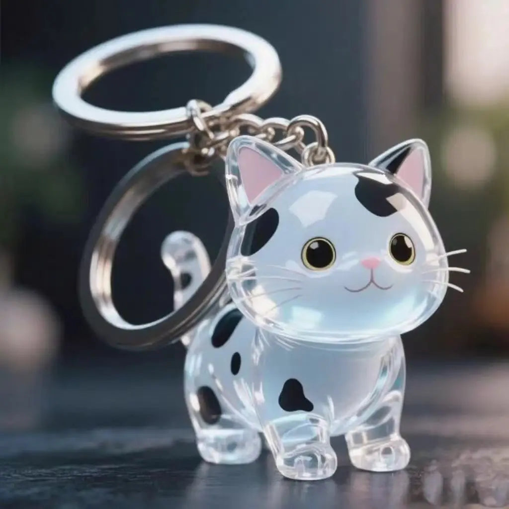 Cats Hair Storage Pendant Cute Keychain Bag Pendant Couple Car Key Chains Jewelry Souvenir Collection Gift Decor Cat Accessories