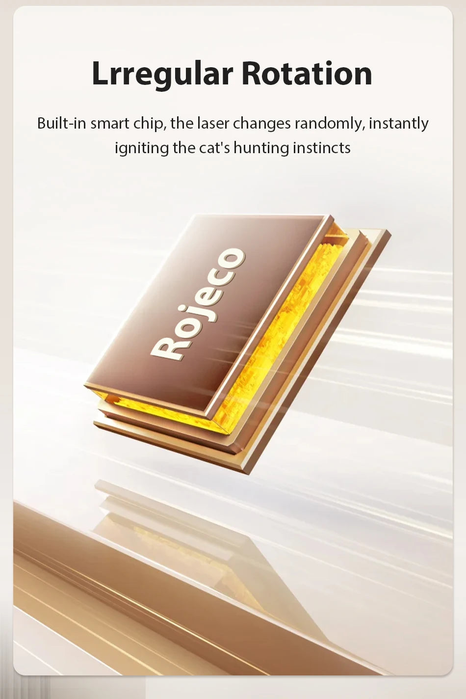 ROJECO Automatic Cat Toy Interactive Adjustable Mode Electric Cat Laser Toy For Kitty Dog Indoor Smart Teasing Laser Cat Toys