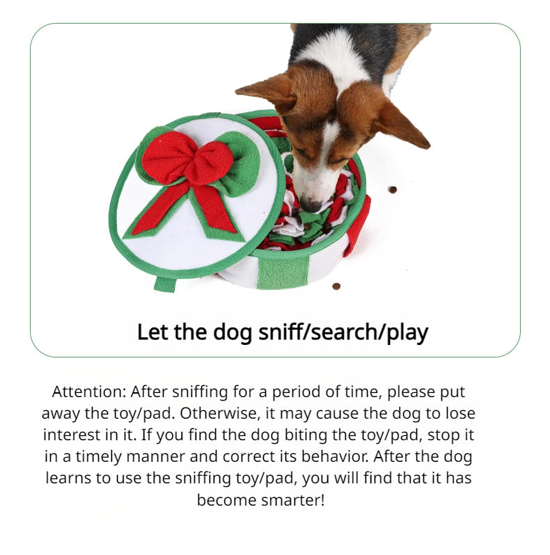 Dog Toys Sniffing Pad Slow Food Box Training Sniff Mat Dogs Release Stress Training Carpet Puppy Interactive Pet Christmas Gift
