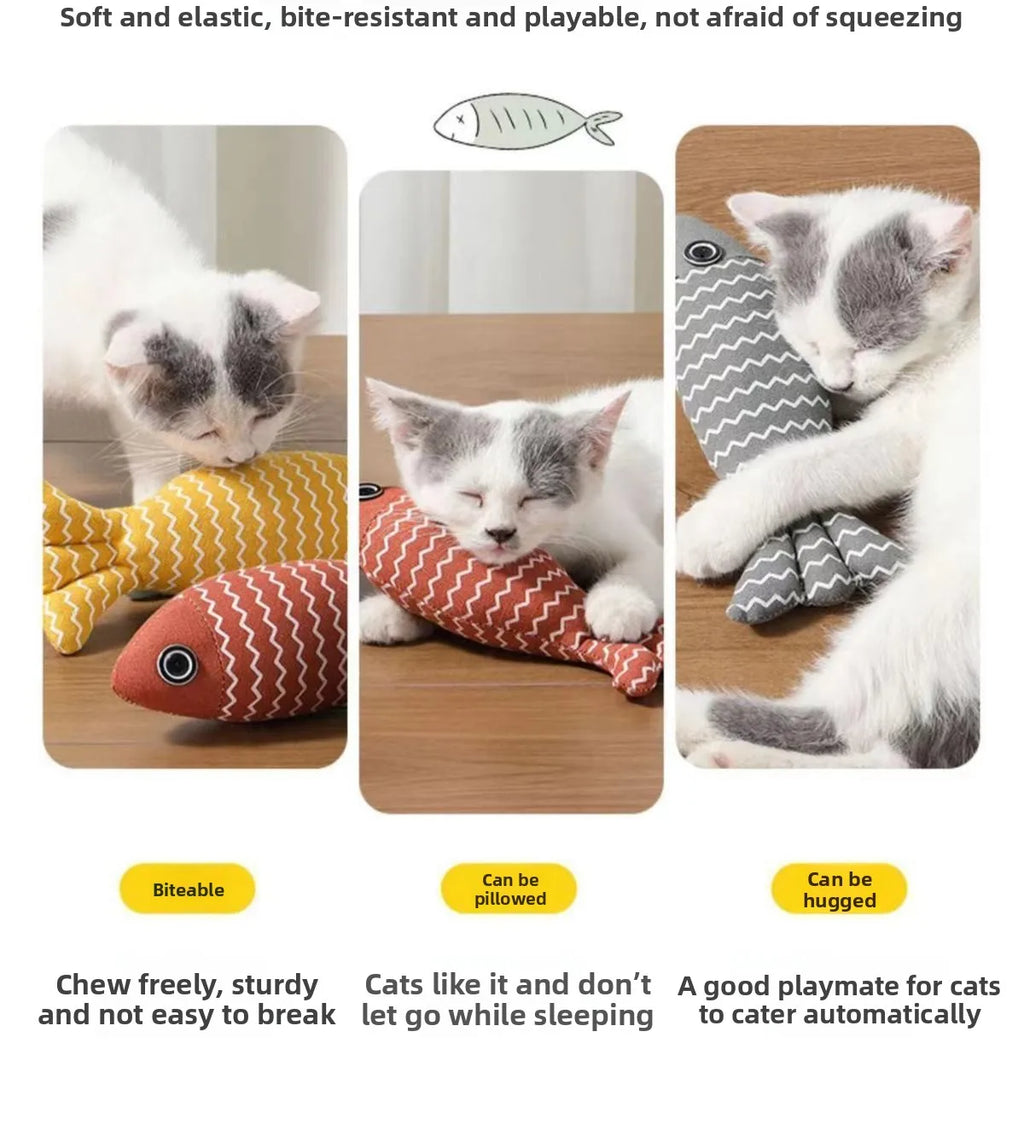 Cat Mint Toys Flaxseed Fish Toys Cat Mint Small Fish Pets Cat Mint Toys Cat Toys Scratcher Catnip Toy Cat Fish Toy