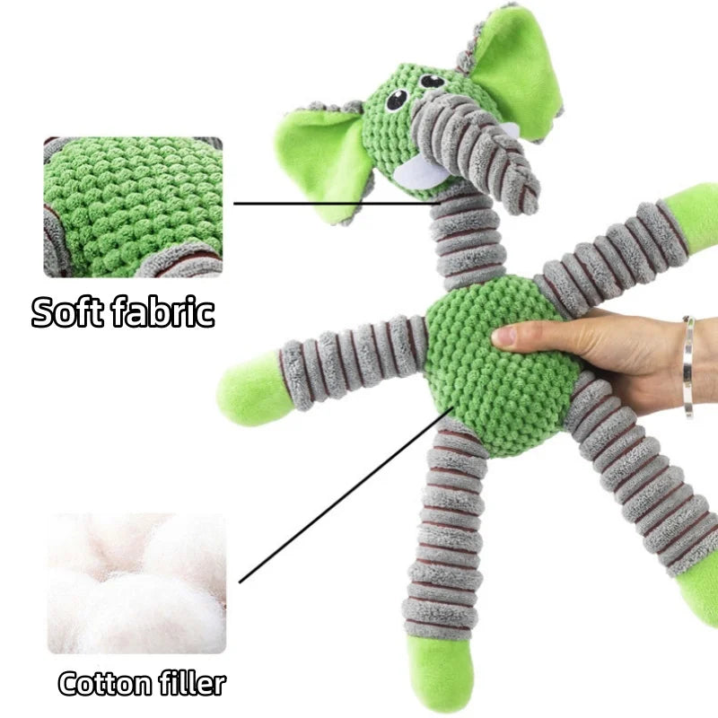 1pc Dog Toys Grinding Teeth Plush Pet Supplies Teeth Cleansing Toys Bite-resistant And Bored Interactive Puppy Toys