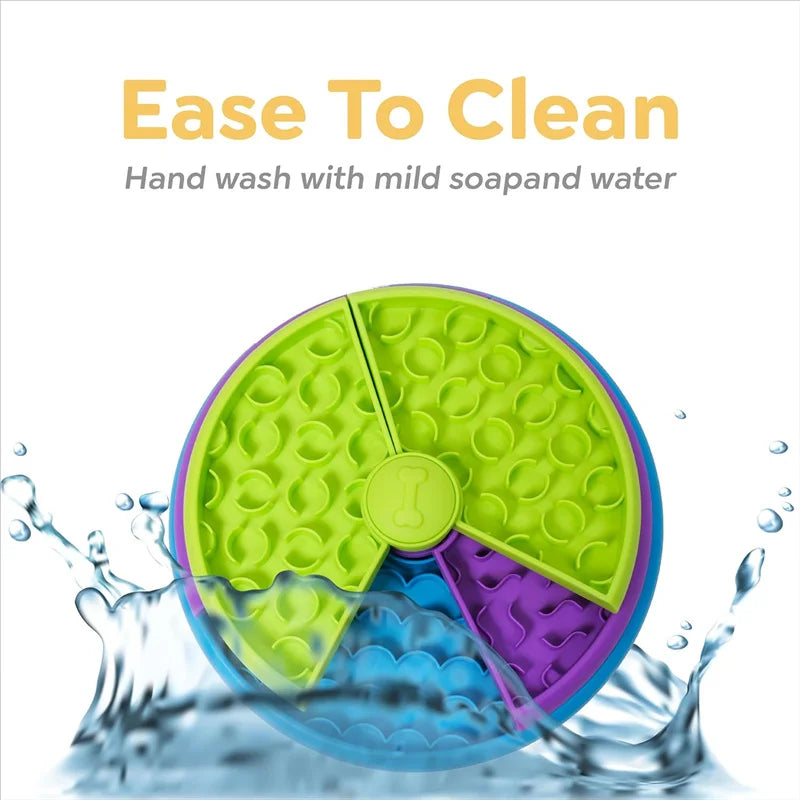 Dog Puzzle Slow Feeder Interactive Enrichment Dog Toys Layers Detachable Slow Eating Dog Bowl Anti-anxiety Dog Feeder Bowl