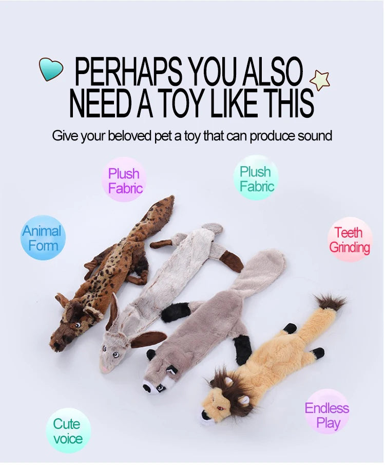 New Plush Toy for Dog Toy with Squeaker for Toys for Puppies Games Soft Toy for Dogs Big Dog Toys GWJ01