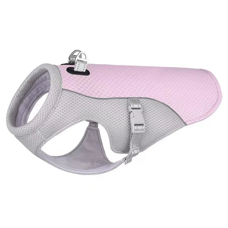 Summer Cooling Vest Harness Reflective Quick Release Hot Pet Clothes Cool Jacket For Small Medium Largr Dog Accessories