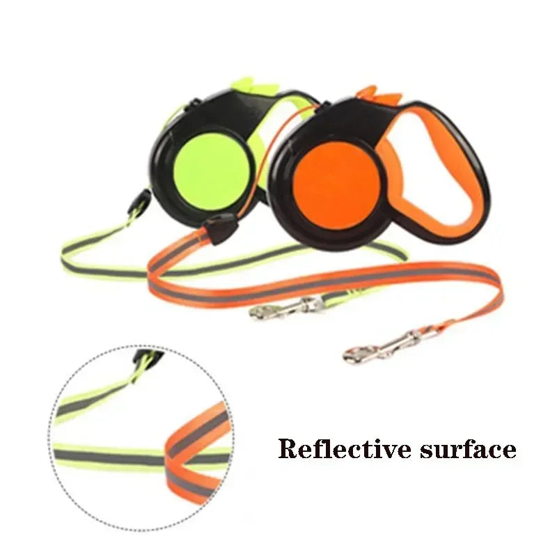3/5/8m Dog Leash Retractable Roulette Collar for Small Big Dog Accessories Adjustable Durable Walking Hiking Bulldog Rope