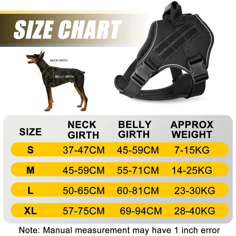 Tactical Military Vest Pet German Shepherd Golden Retriever Tactical Training Dog Accessories Dog Harness for Large Dogs