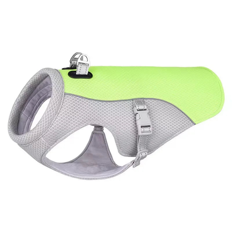 Summer Cooling Vest Harness Reflective Quick Release Hot Pet Clothes Cool Jacket For Small Medium Largr Dog Accessories