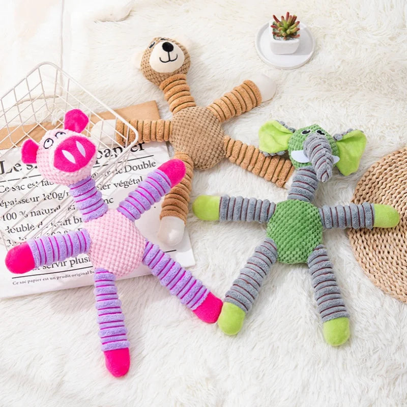 1pc Dog Toys Grinding Teeth Plush Pet Supplies Teeth Cleansing Toys Bite-resistant And Bored Interactive Puppy Toys