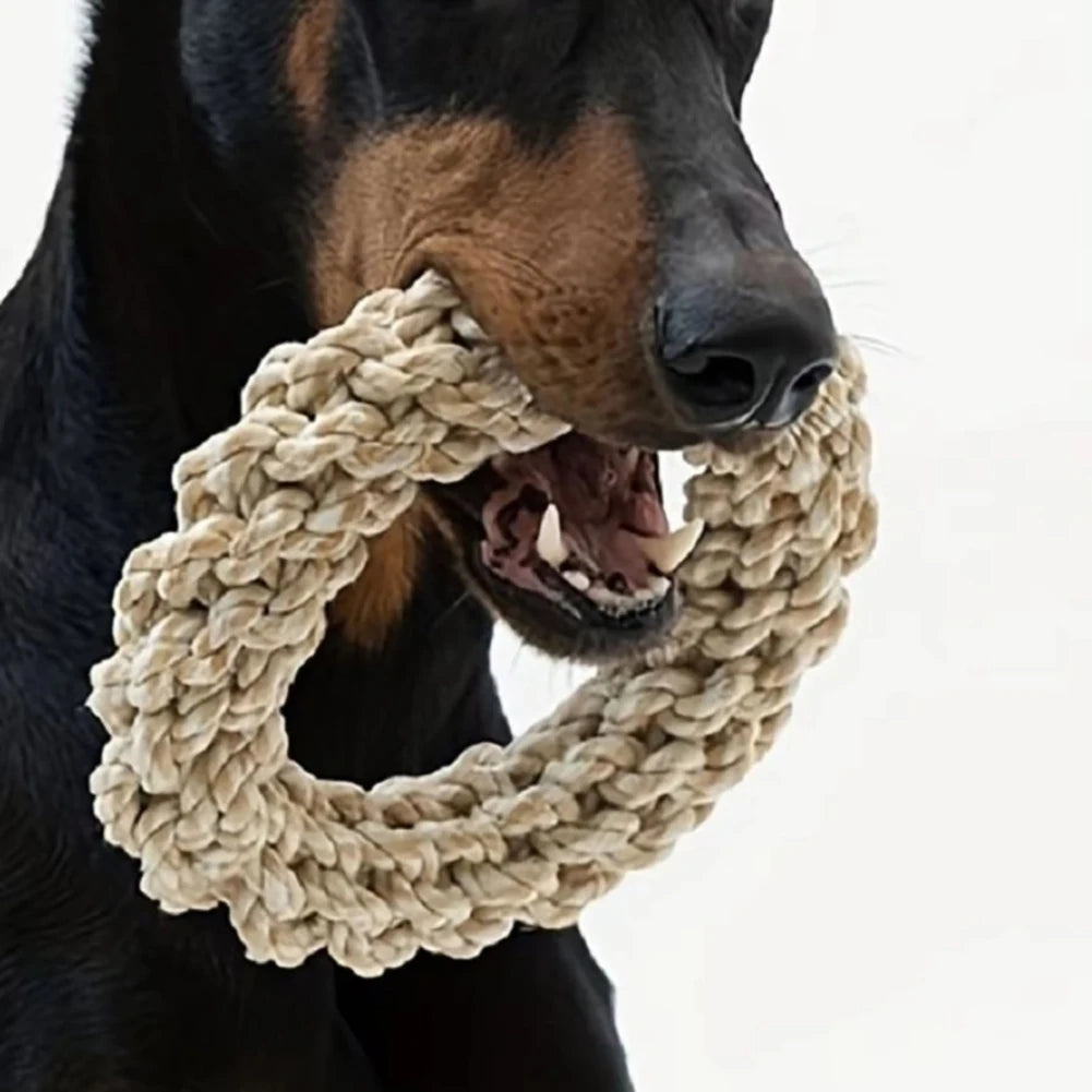 Bite-resistant Dog Rope Knot Toys Interactive Pet Toys for Medium Large Dogs Colorful Dog Molar Toy Chewing Toy Dog Accessories