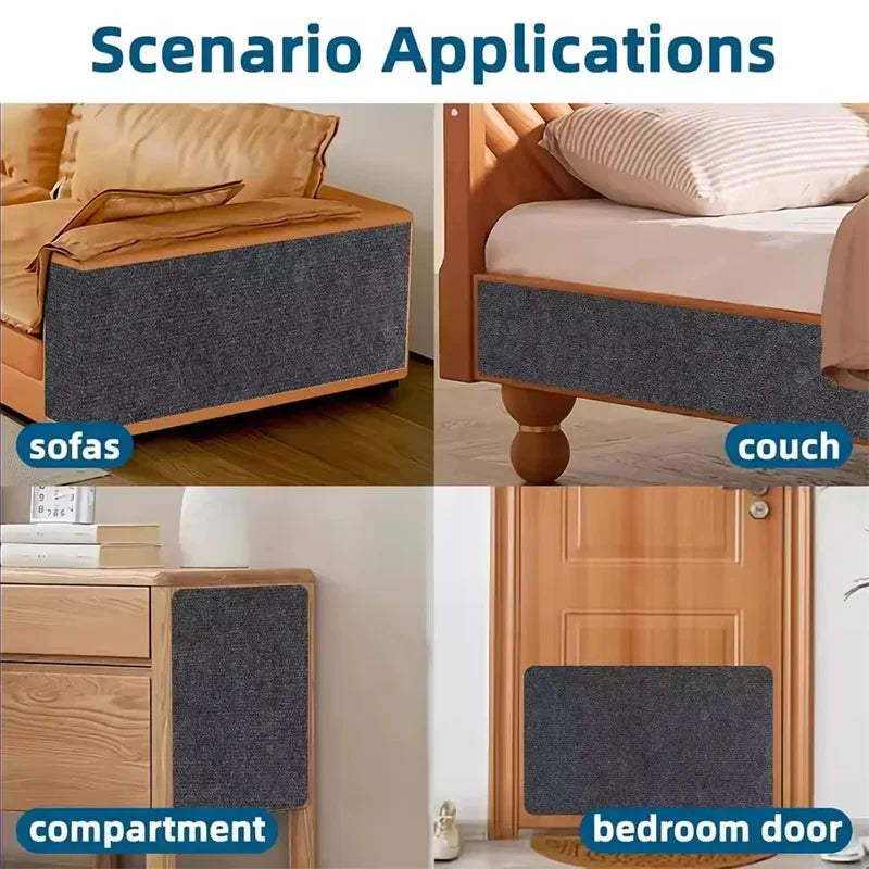 Trimmable Cat Scratcher Sofa DIY Cat Scratching Mat Cats Scratcher Pad Board Protection Self-adhesive Carpet Cat Accessories