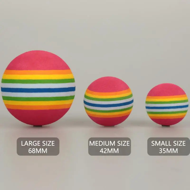 Colorful Cat Toy Interactive Ball Toys For Cats Play Chewing Rattle Scratch Foam Ball Training Cat Scratcher Cat Accessories