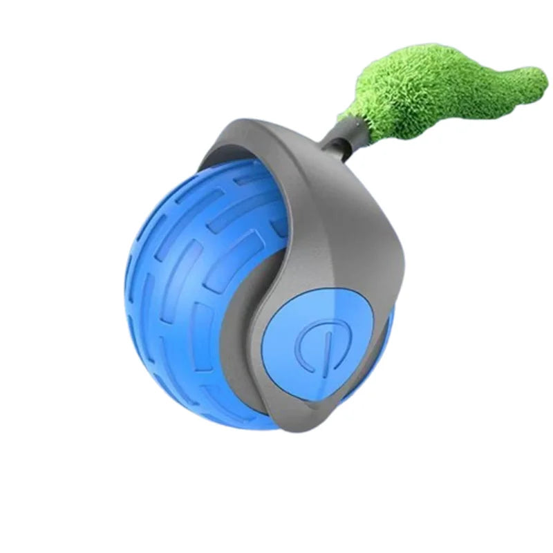 Speedy Tail 2.0 Interactive Cat Toy Balls Touch Motion Activated Rolling Ball with Type C Cord Tail for Indoor & Outdoor Cats