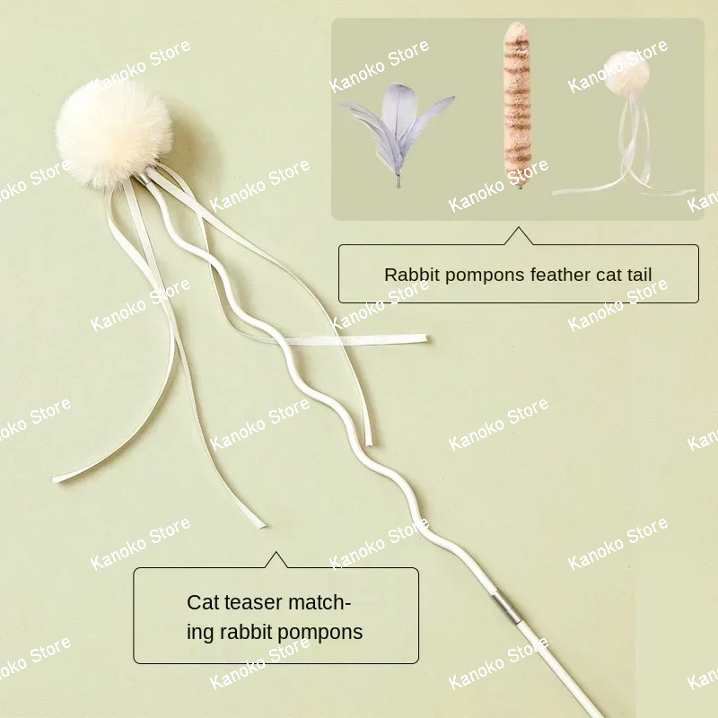 PETKIT Cat Stick Cat Toys Bite Resistant Toys Cat Set Cat Accessories  Material Is Tough Not Easy To Break Cat Interactive Toy