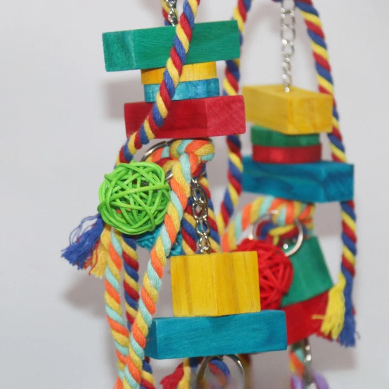 2025 Parrot Toys Climbing Net Hammock Medium and Large Bird Toys Birdcage Accessories Bird Toys