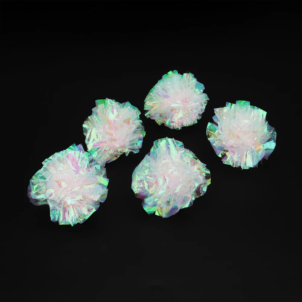 10pcs Pet Interactive Sound Balls Cat Toys Mylar Crinkle Ball Cat Toy