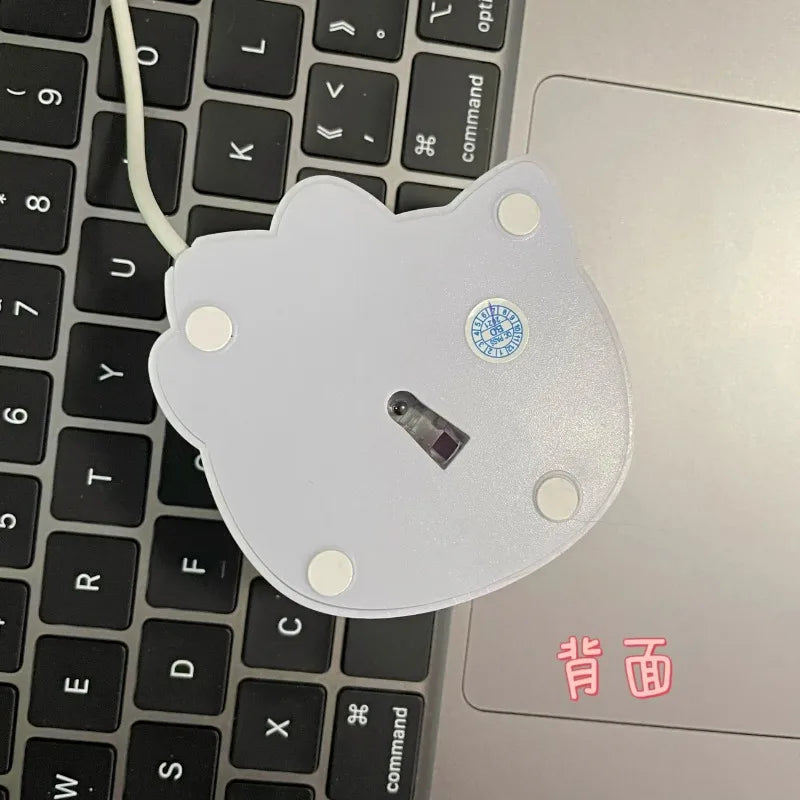 Kawaii Anime Hello Kitty Wired Mouse Creative New Cartoon KT Cat Accessories Cute Game Mouse Giving Girls Holiday Gifts