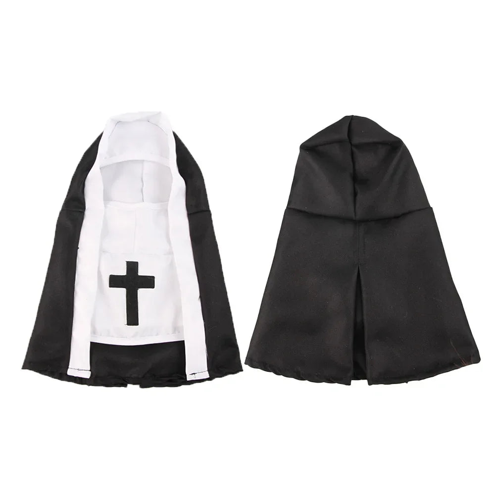 Nun Cat Costume Pet Clothes Small Dog Apparel Breathable Funny Party Festival Photo Props Dog Accessories