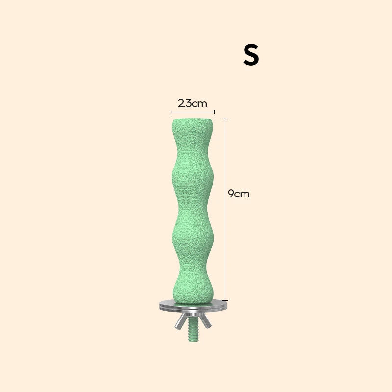 Bird Resin standing paw grinding sticks Nail Trimming Perch Paw Grinding Stick Bird Toys Parrot Grinder Parrot perch bird stand