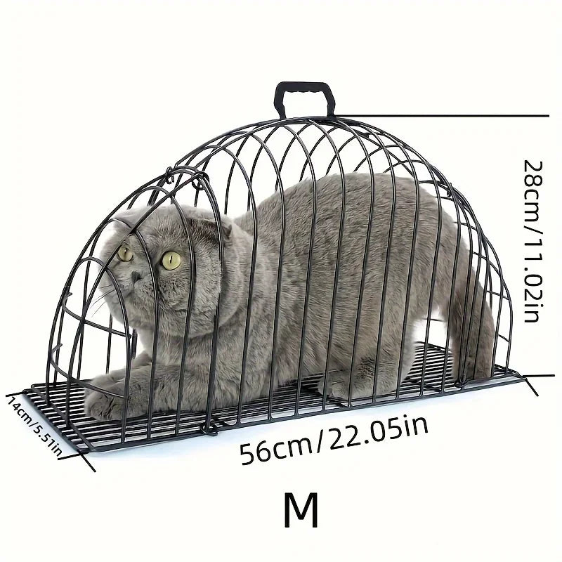 Cat Bath Cage Iron Anti-scratch Anti-bite Cage Fixed Dry Bath Double Door Cat Beauty Cage Anti-escaping Cat Accessories