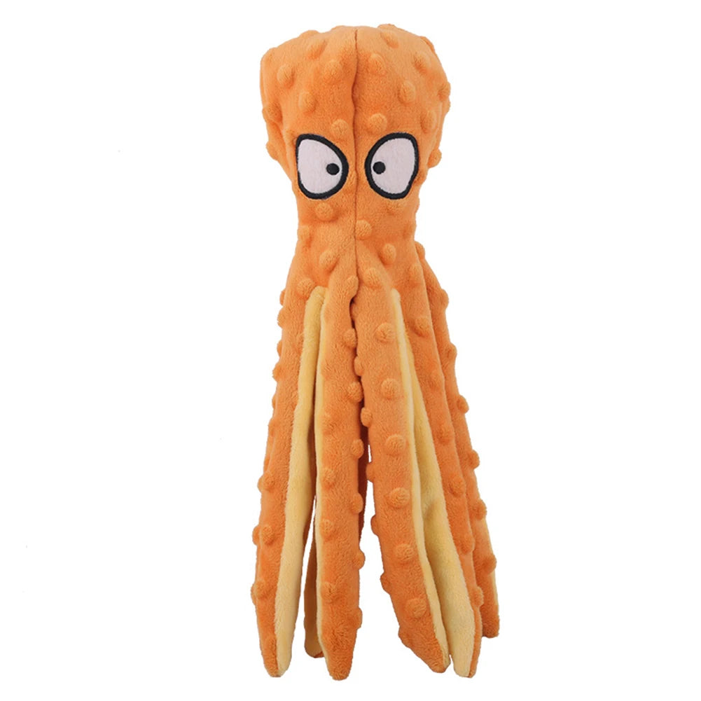 2Pcs Pet Plush Toy Octopus Dog Interactive Toy Indestructible Bite Resistant Sound Puppy squeaky Octopu Dogs Rattle Toys Supplie
