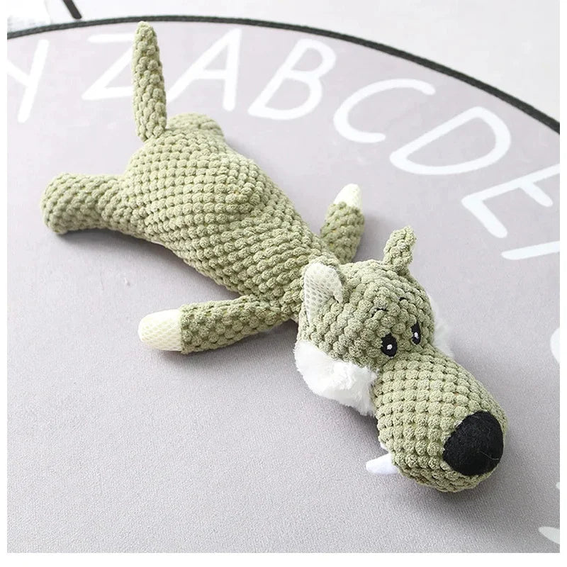 Puppy Dog Toy Plush Cartoon Pet Dog Chew Squeak Sounder Toys for Small Dogs Teeth Grinding Pet Products Dog Accessories