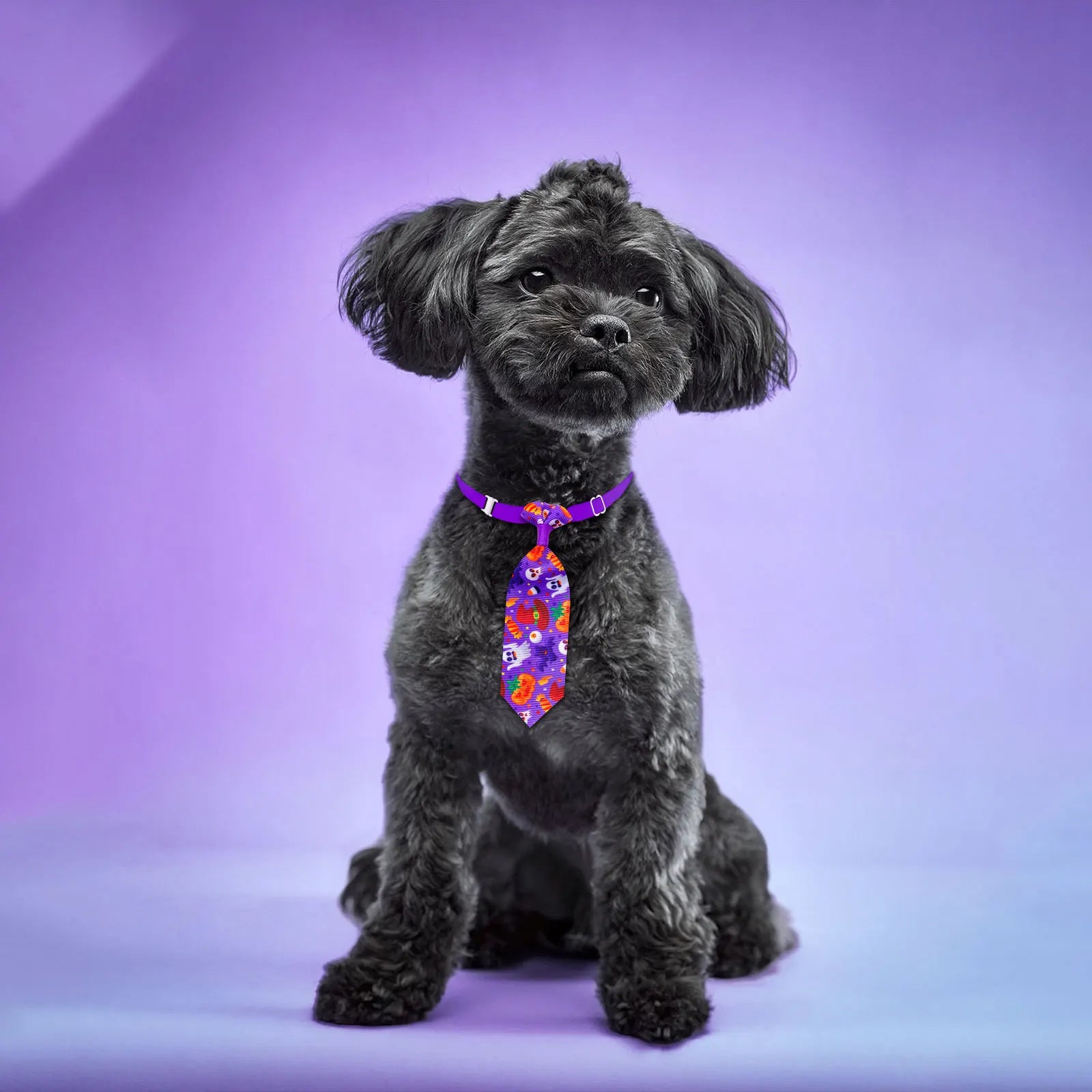 20PCS Pumpkin Print Adjustable Dog Bow Ties Collars Halloween Dog Accessories Puppy Neckties For Dogs and Cats Supplies Bulk