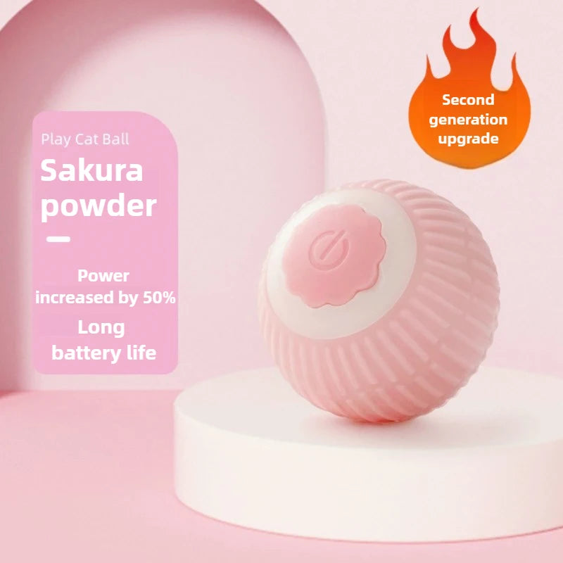 Interactive Toy for Cats Toy Automatic Rolling Ball Cat Accessories Rolling Ball Magic Ball Toys for Cat Training Imitate Mouse