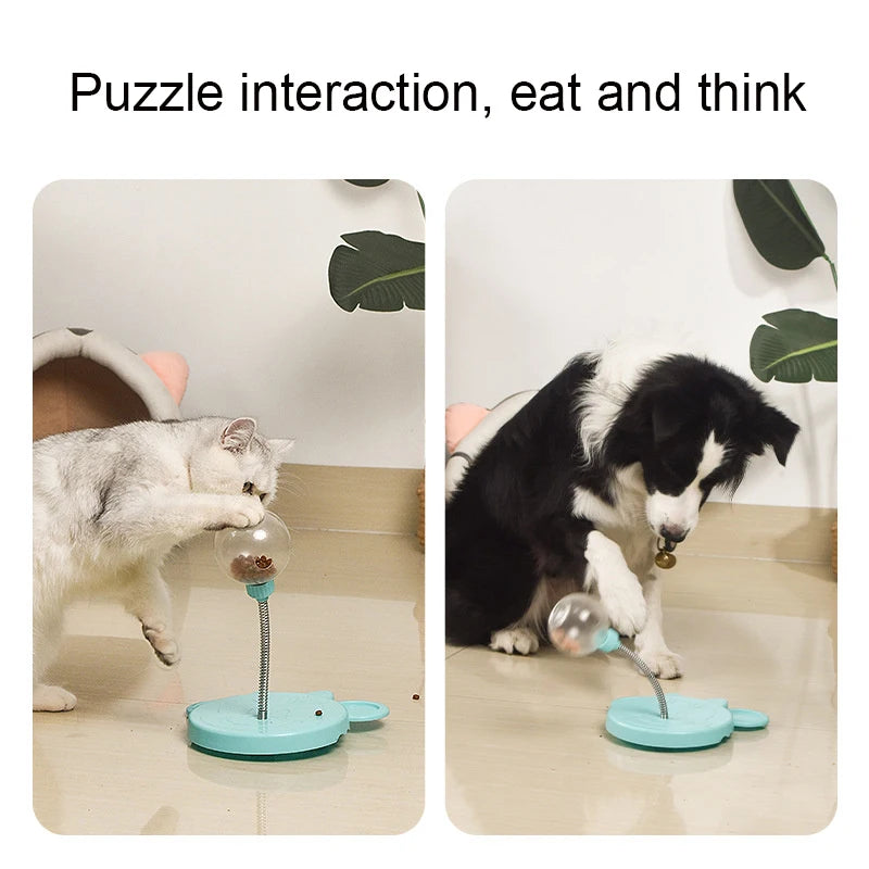 Pet Puzzle Food Leaking Ball Toy Cat Dog Interactive Treat Leaking Toy Catnip Slow Cat Dog Feeder Fun Pet Products Accessories