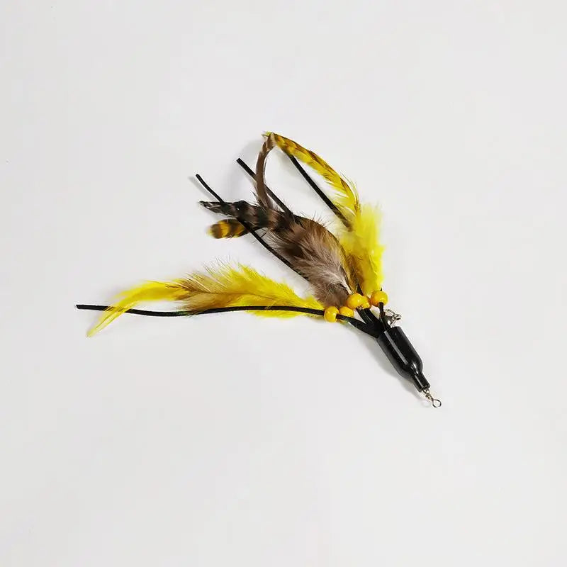 1/2pcs Funny Cat Stick Flower Bud Feather Sticks Cats Chaser Interactive Toys Fishing Rod Cat Toy Cat Accessories Pet Supplies