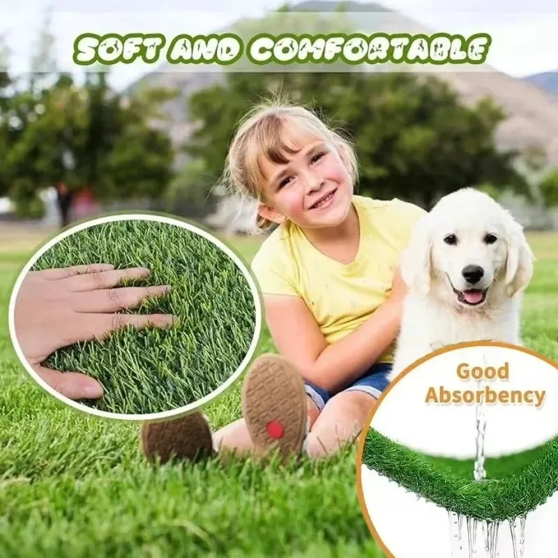 Artificial Grass Dog Toilet Puppy Cat Training Lawn Mat Pet Lawn Kitten Puppy Pee Grass Pad Kid Crawling Mat Dog Accessories