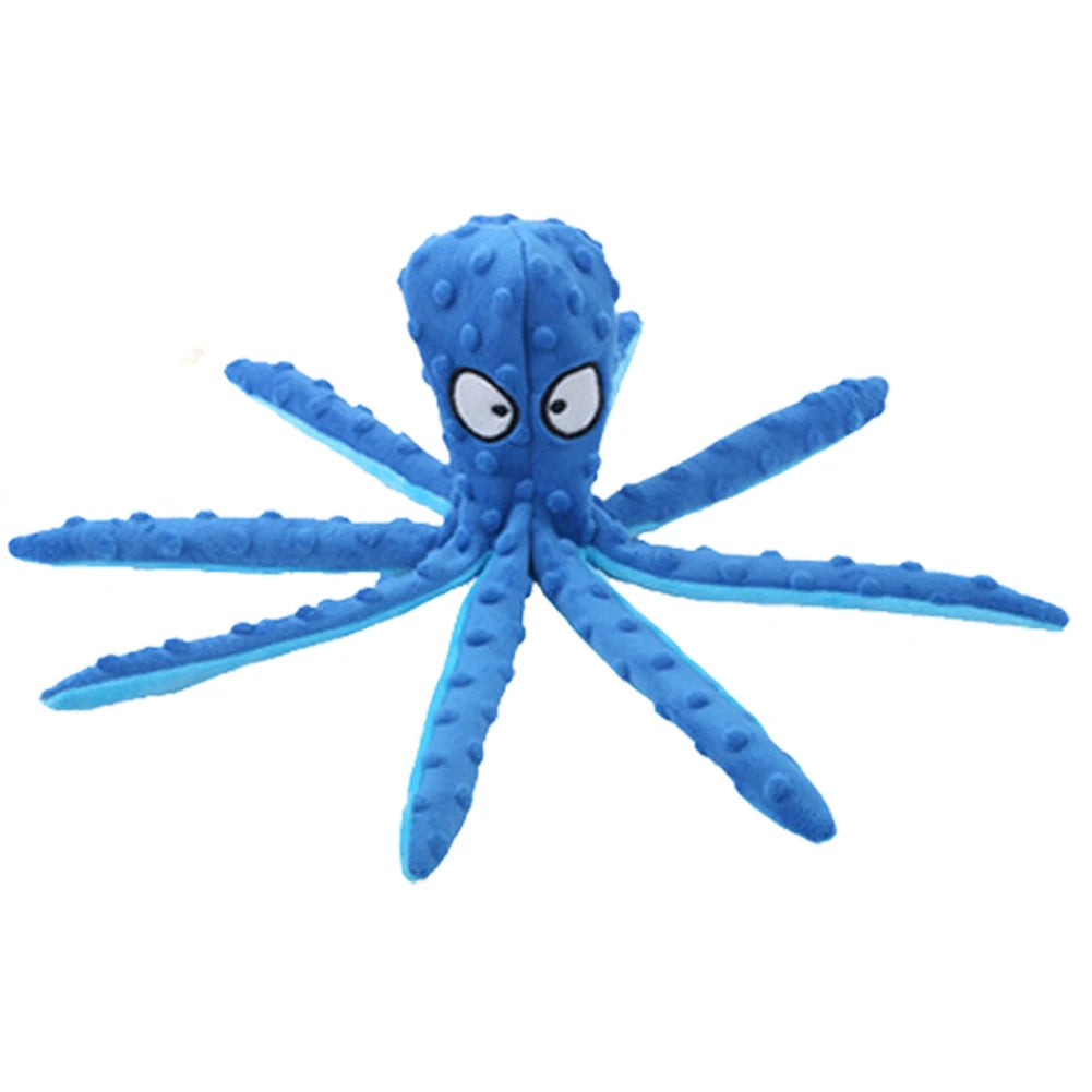 2Pcs Pet Plush Toy Octopus Dog Interactive Toy Indestructible Bite Resistant Sound Puppy squeaky Octopu Dogs Rattle Toys Supplie