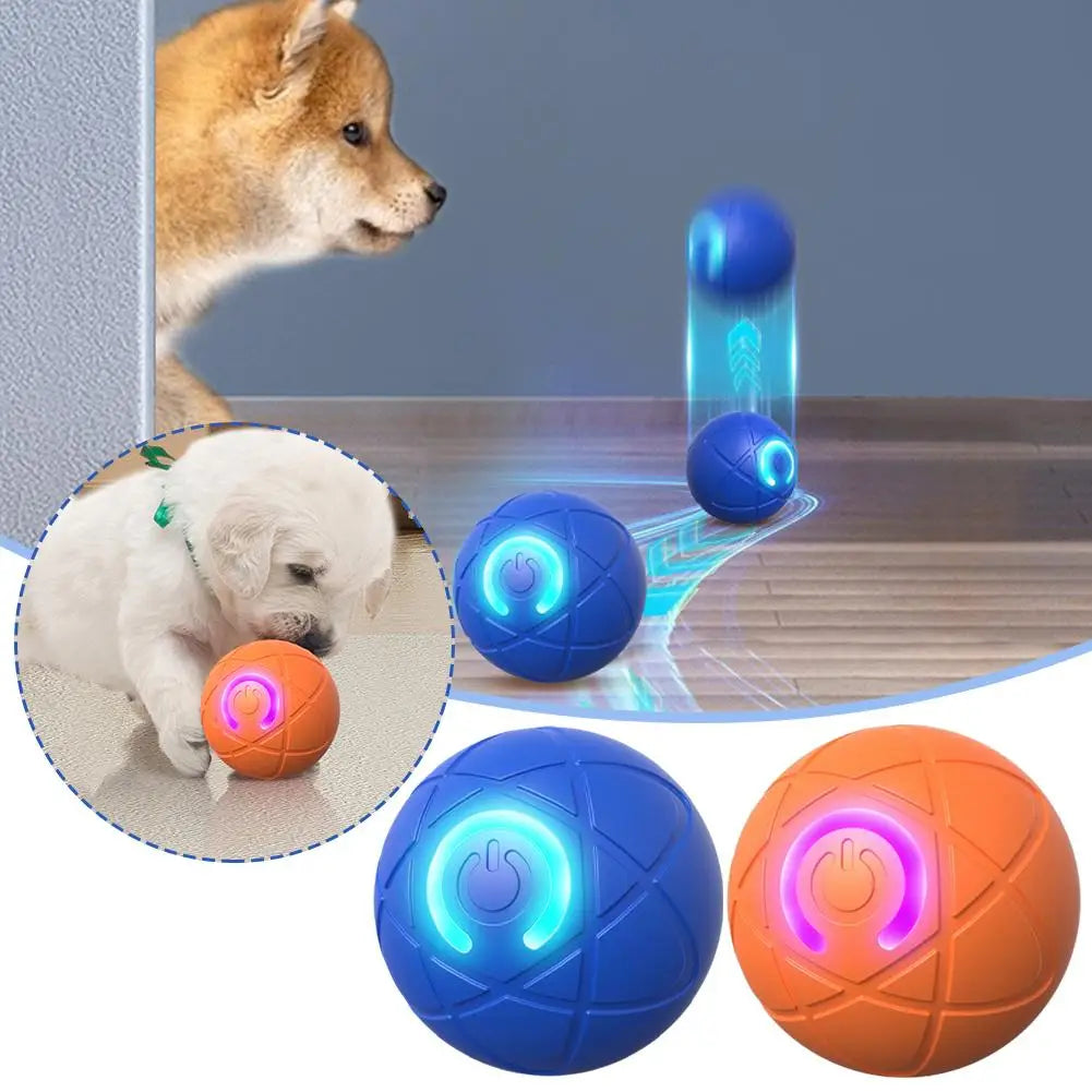 Smart Interactive Dog Toys for Aggressive Chewers Self Moving Interactive Dog Ball Automatic Vibrating Toy