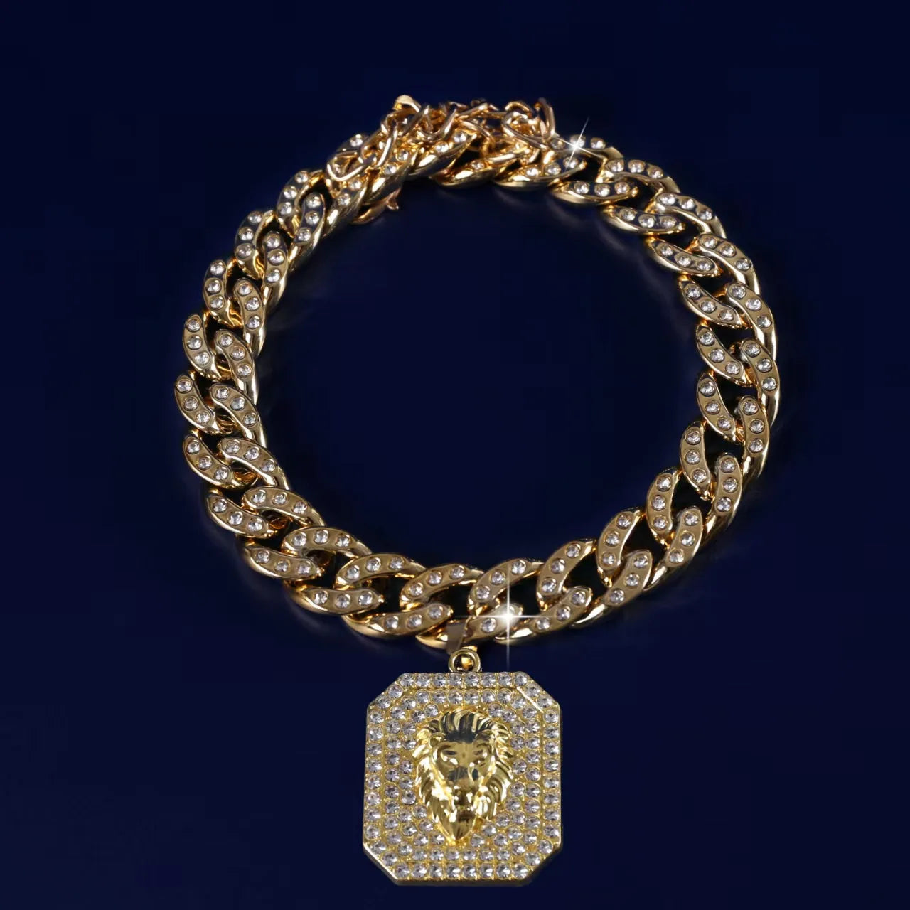 Luxury Fancy Zircon Pendant Dog Accessories for Cat Neck Wear Plastic Pet Necklace Adjustable Cosplay Small Medium Puppy Collar