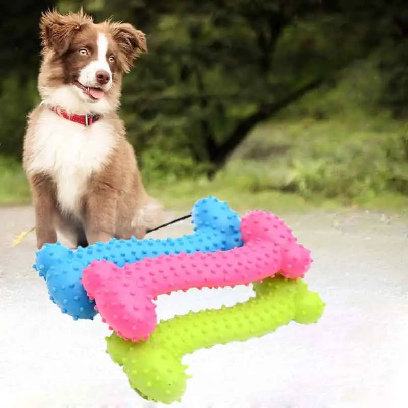 1/3pcs Small Chew Dog Toys Dog Rubber Toothbrush Stick Chew Toys For Training Chew Teeth Cleaning Pet Bone Shaped Toys