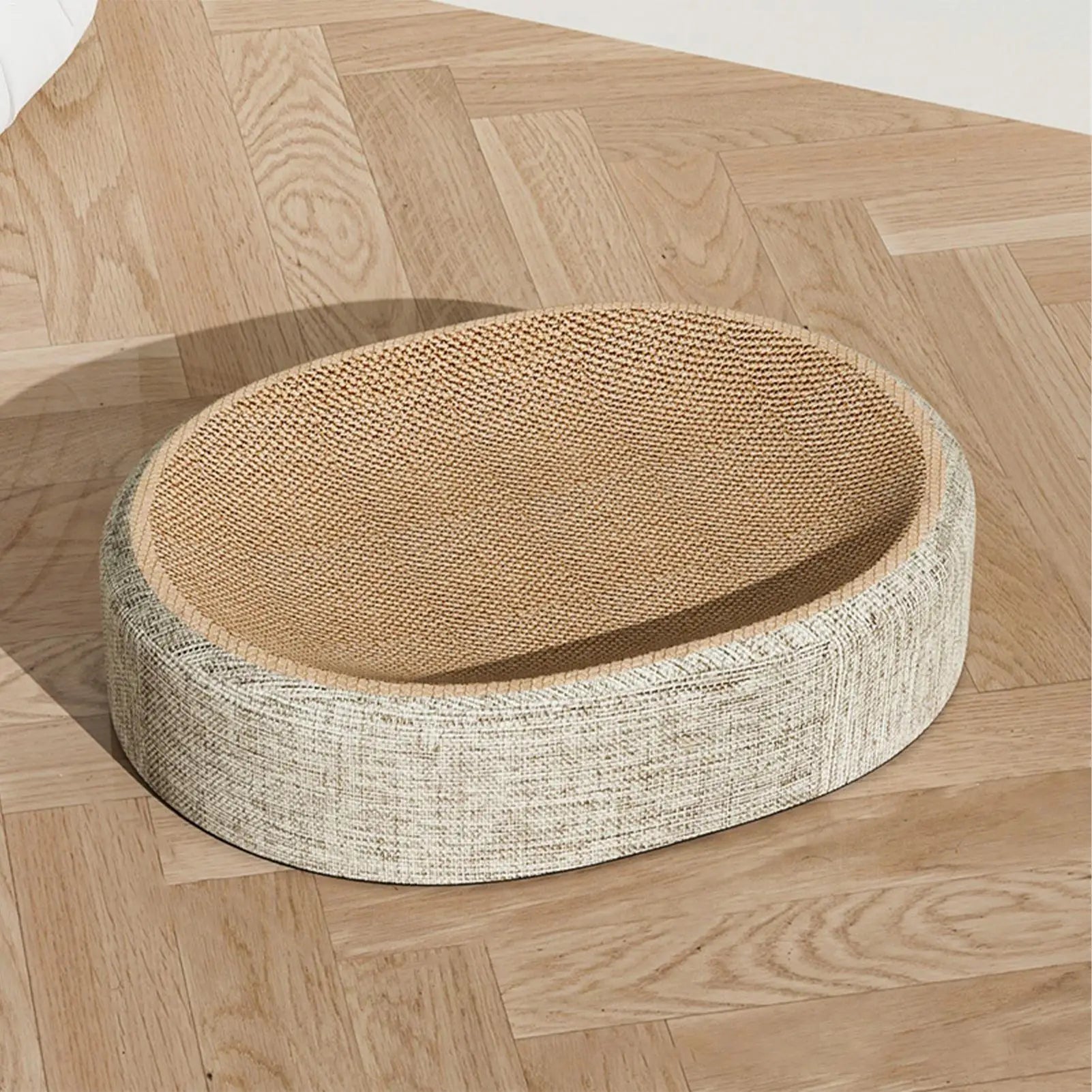 Cat Scratching Board Protect Furniture Grinding Claw Toys Oval Corrugated Paper Wear-resistant Cat Nest Cat Accessories