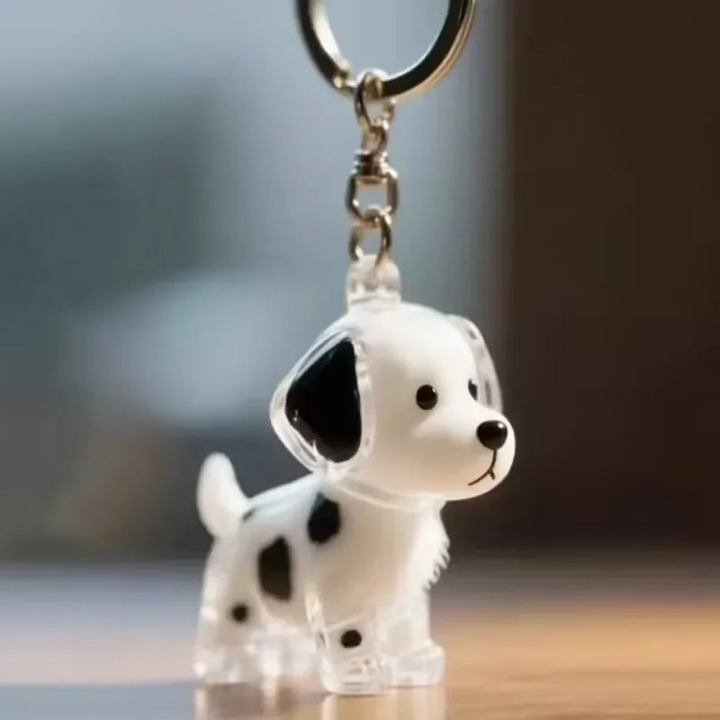 Dogs Hair Storage Pendant Cute Keychain Bag Pendant Couple Car Key Chains Jewelry Souvenir Collection Gift Decor Dog Accessories