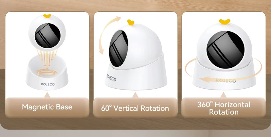 ROJECO Automatic Cat Toy Interactive Adjustable Mode Electric Cat Laser Toy For Kitty Dog Indoor Smart Teasing Laser Cat Toys