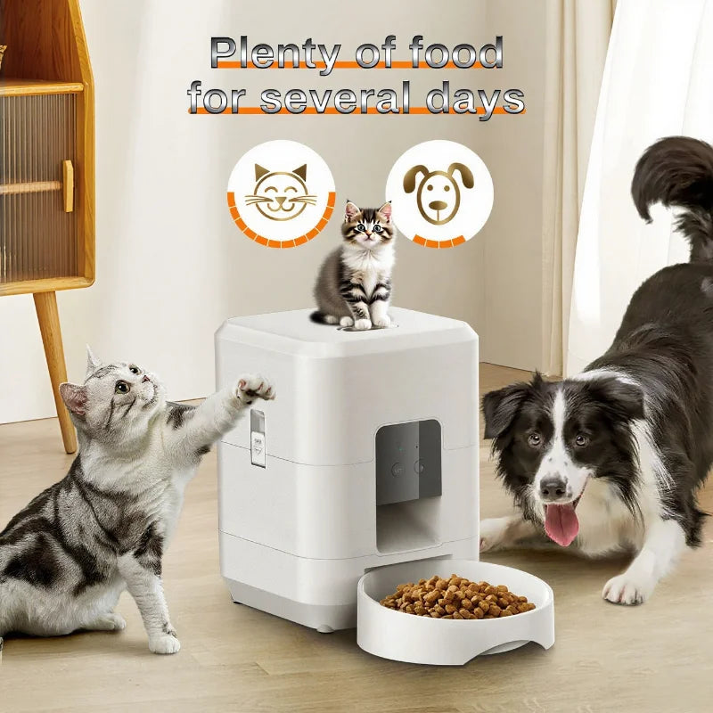 2025 New 2L Automatic Pet Feeder WiFi Smart Cat Dog Food Dispenser with Regular And Quantitative Feeding Of Pets Cat accessories