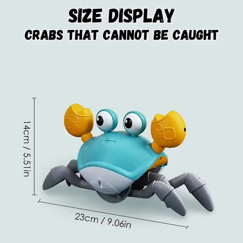 Crawling Crab Toys Light Music Crawling Fun Toys Electric Induction Escape Toy Pets Electronic Interactive Toy for Dogs and Cats