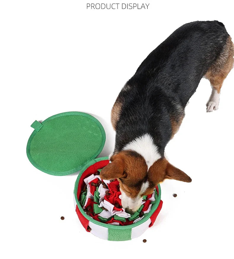Dog Toys Sniffing Pad Slow Food Box Training Sniff Mat Dogs Release Stress Training Carpet Puppy Interactive Pet Christmas Gift